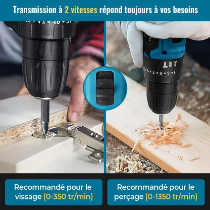 Cordless Impact Drill Electric Screwdriver Electric Hammer Mini Hand Drill Lithium-ion Battery Power Tools 28V