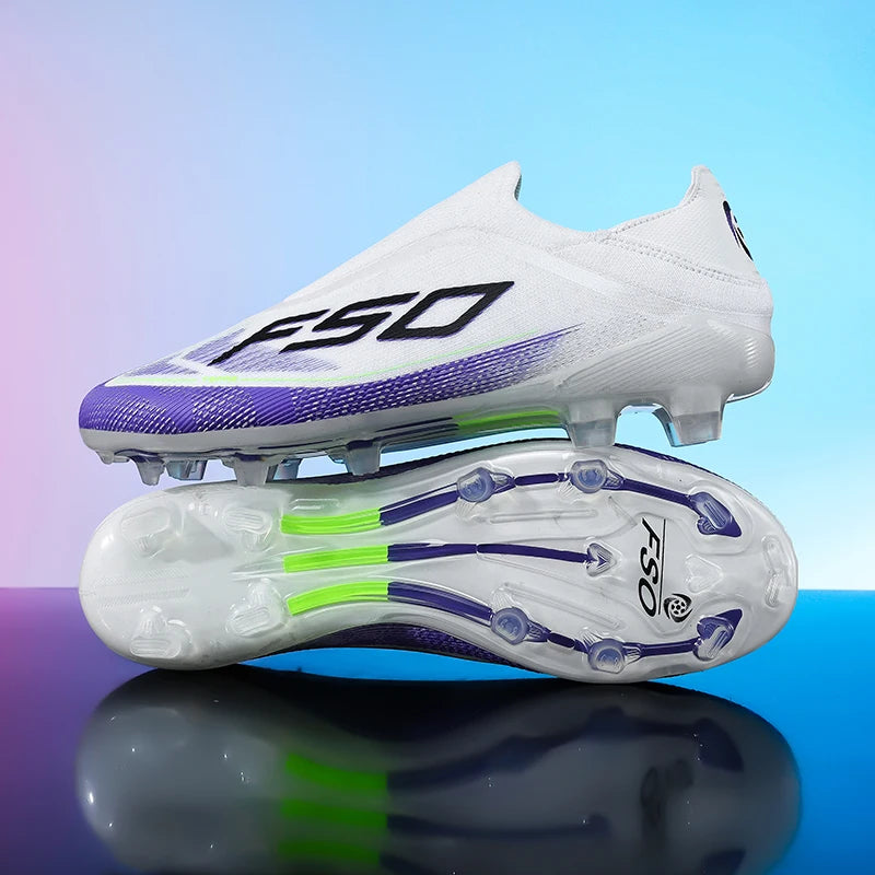 Nuevas Botas de Fútbol Antideslizantes de Alta Calidad para Céspet con Tacos de Alta Gama y Ligeras
