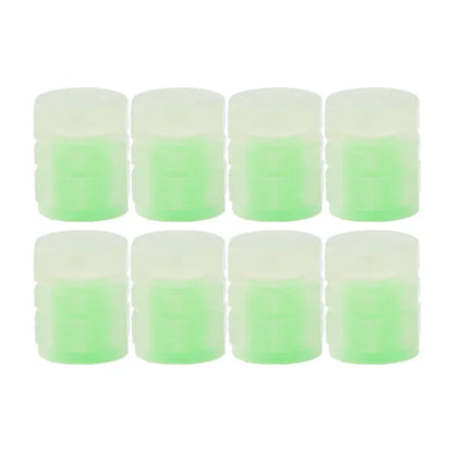 Tapones de válvula luminosos fluorescentes de noche para neumáticos de coche, decoración brillante para motocicletas y bicicletas, boquillas para neumáticos, accesorios para coche.