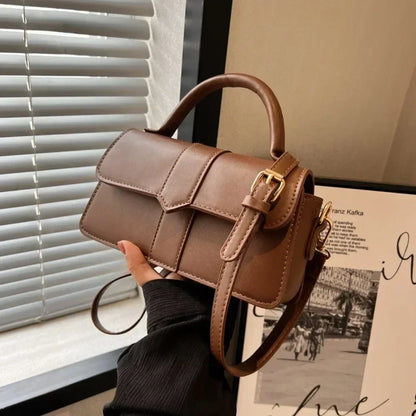 Bolso de cuero de Pu para mujer, bolso cruzado a la moda