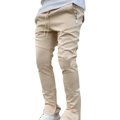 Pantalones deportivos para hombre, pantalones tobilleros agrupados coreanos de otoño, bolso escolar ajustado elástico, pantalones largos informales para correr de marca a la moda