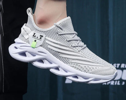 Zapatillas deportivas para correr para hombre y mujer informales, de malla transpirable para exteriores, ligeras