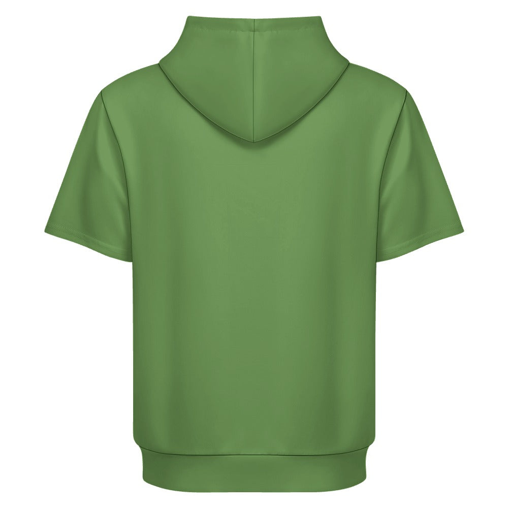 Sudadera con capucha y manga corta de tendencia