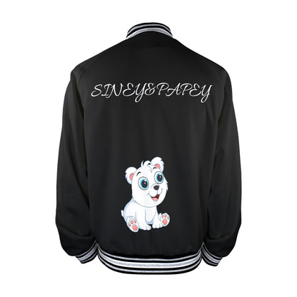 Nueva chaqueta siney&papey para hombre con estampado de perrito en la espalda