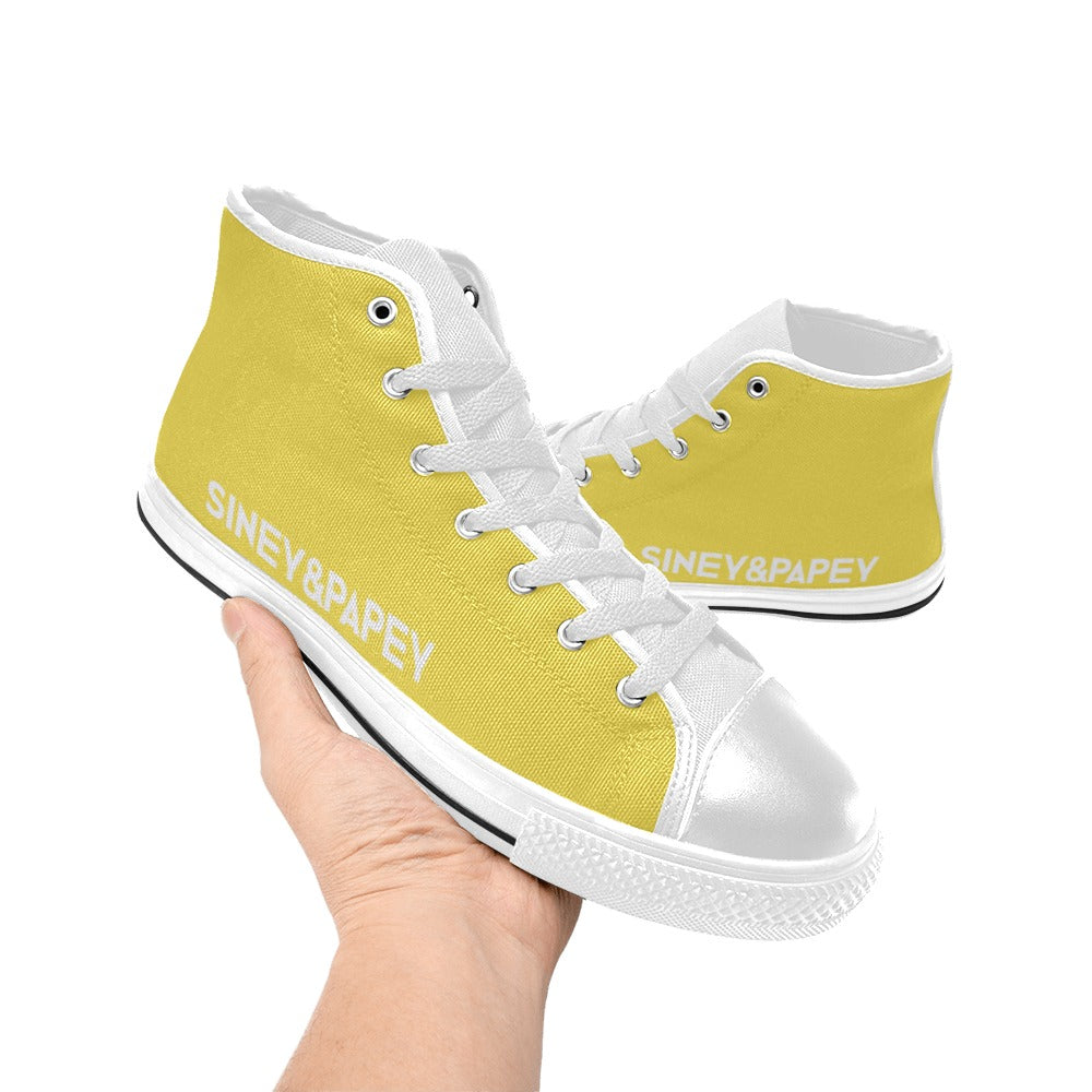 Zapatillas de lona de caña alta para mujer