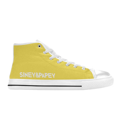 Zapatillas de lona de caña alta para mujer