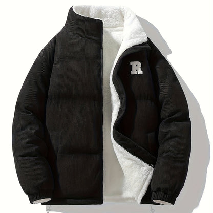 Chaqueta Reversible de Cuello Alto , Unisex y Versátil, Con Bajo y Puños Elásticos, Cuello Alto Estructurado, Diseño Moderno y Único,