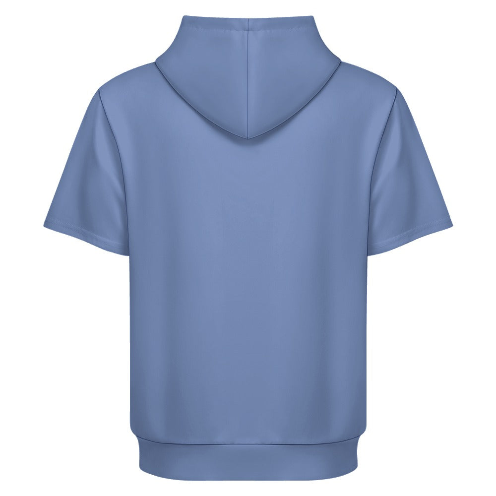 Sudadera con capucha y manga corta de tendencia